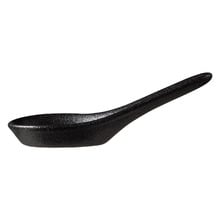 Black Caviar Porcelain Soup Spoons (Set of 12)